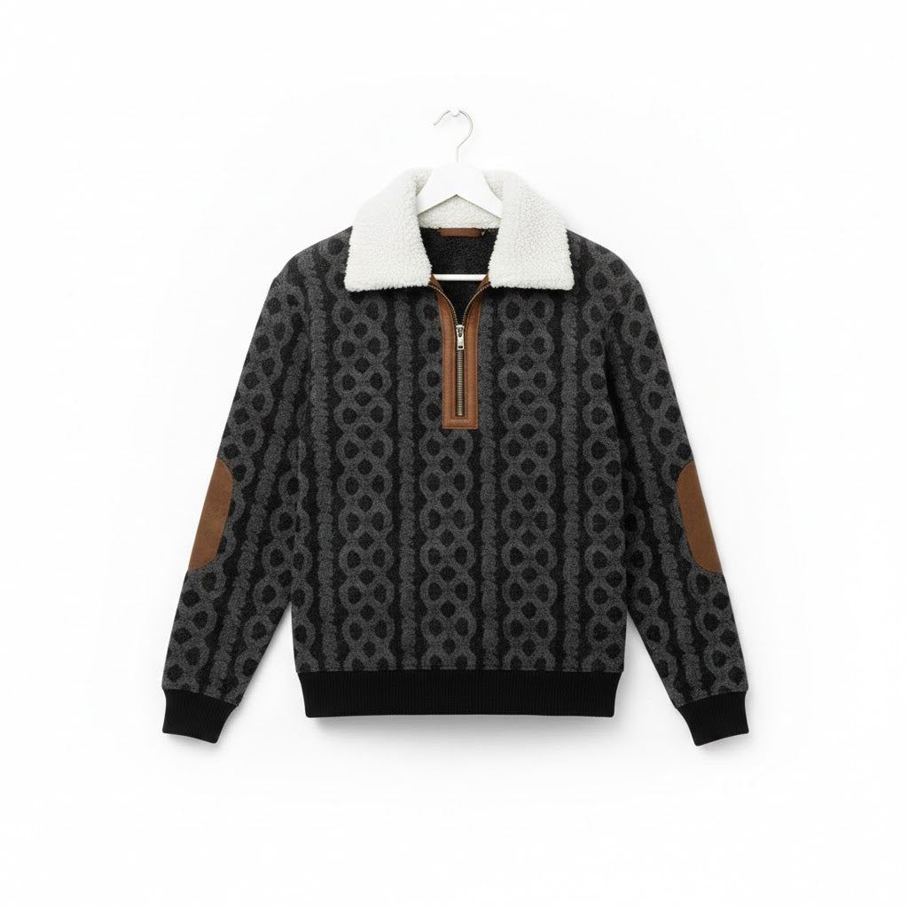 Black with gray print / 5XL
